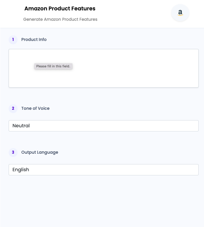 Amazon Product Features ai tool