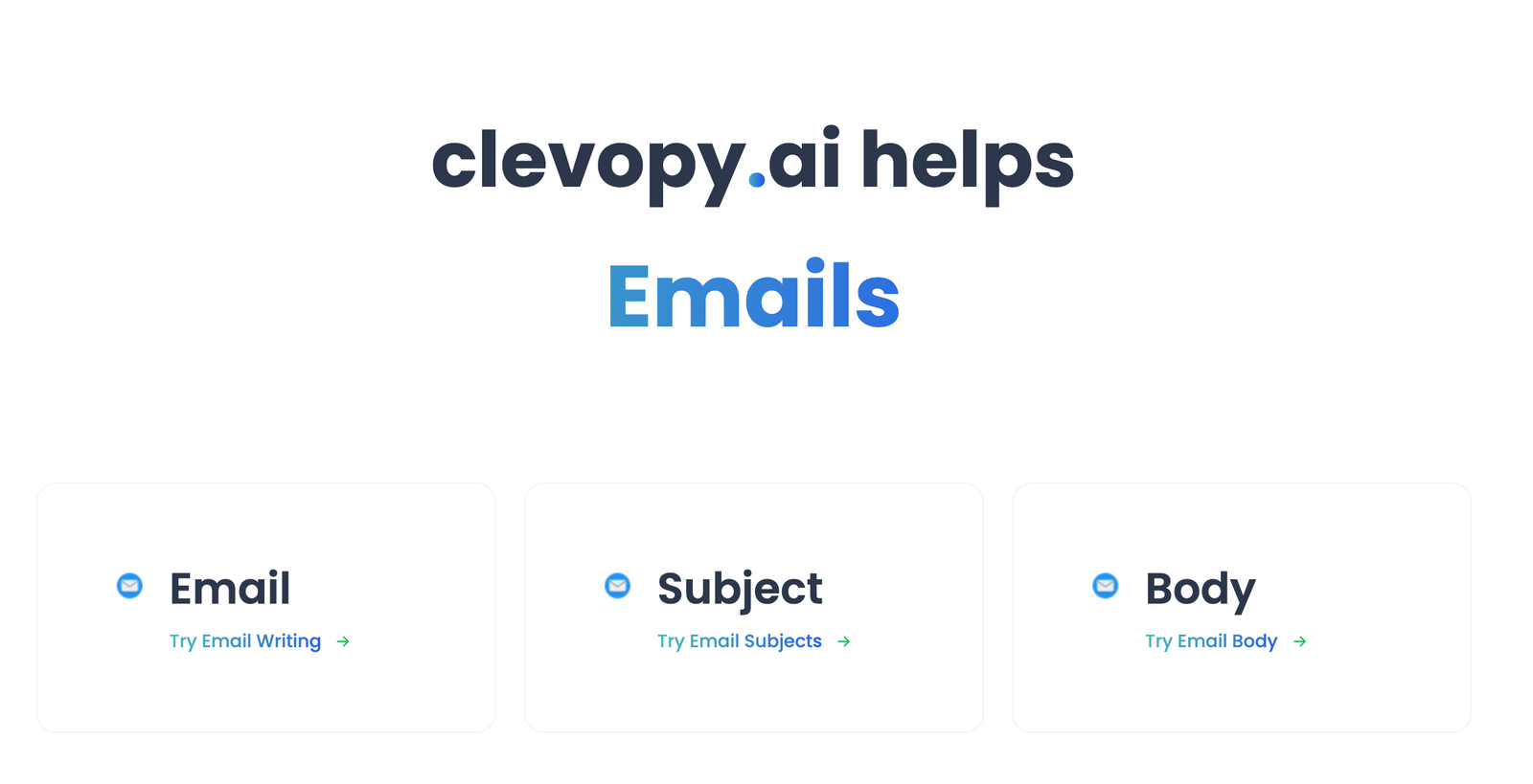 clevopy email ai writer